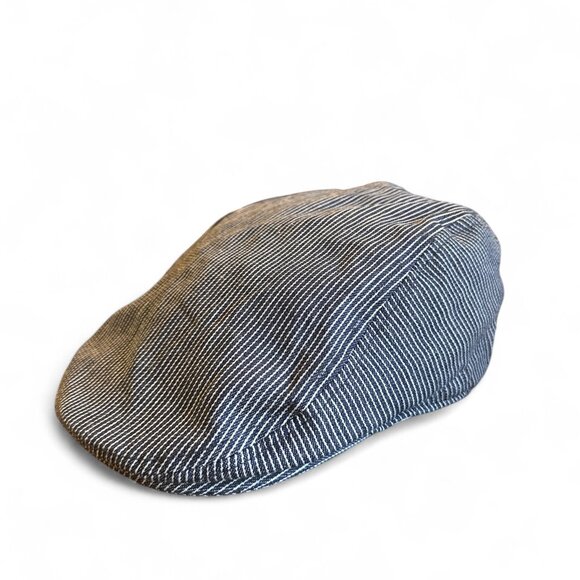 The Levi’s Denim Striped Newsboy Cap is a vintage style hat made from 100% cotto - Picture 10 of 15